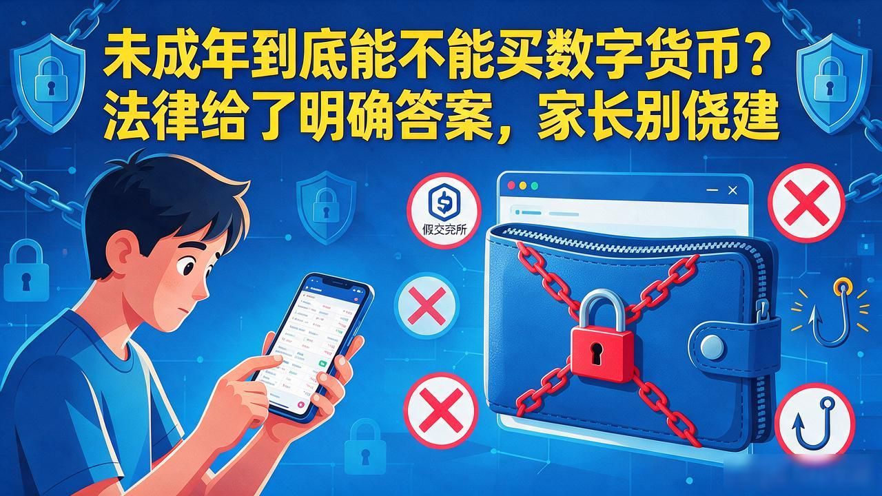 未成年到底能不能买数字货币？法律给了明确答案，家长别侥幸