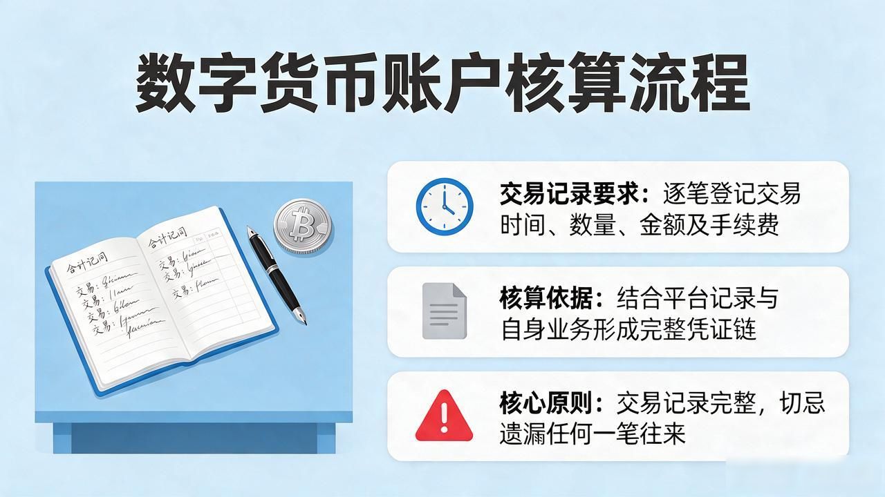 数字货币账户怎么核算？手把手教你走完整个流程