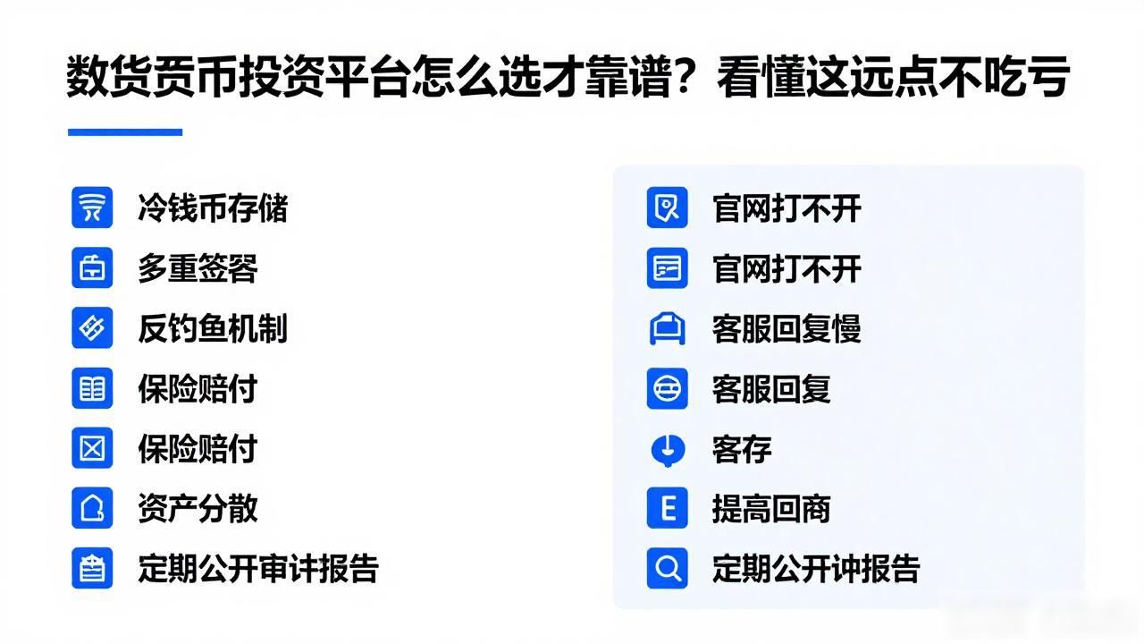 数字货币投资平台怎么选才靠谱？看懂这几点不吃亏