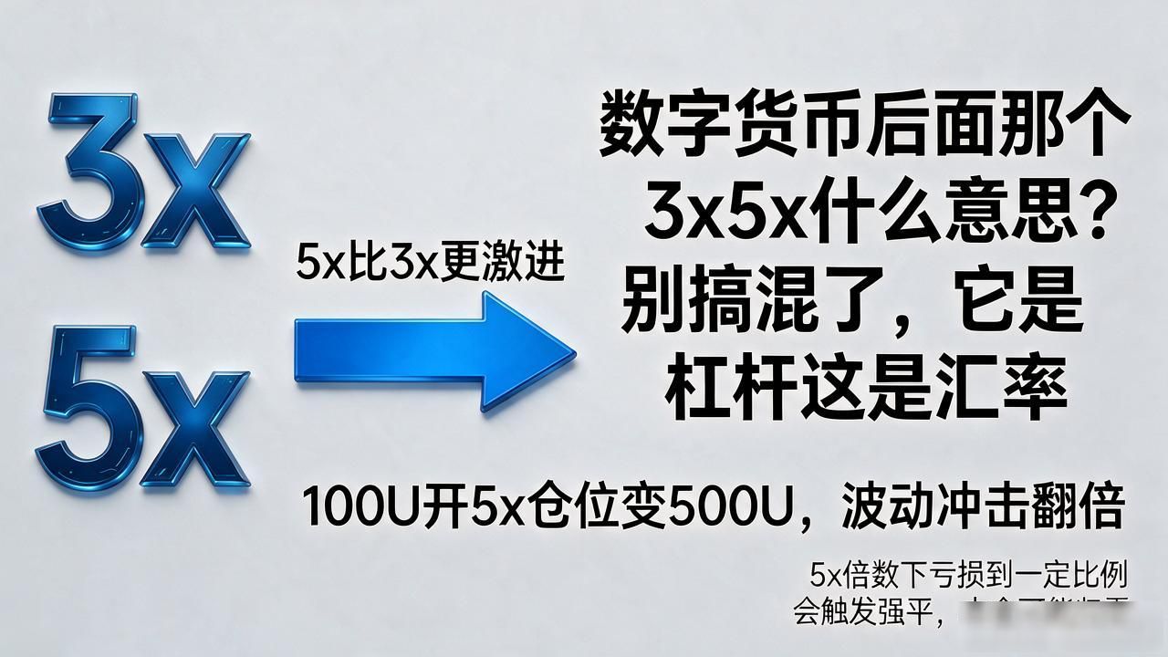 数字货币后面那个3x5x什么意思?别搞混了,它是杠杆不是汇率