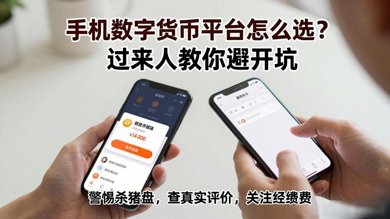 手机数字货币平台怎么选？过来人教你避开坑