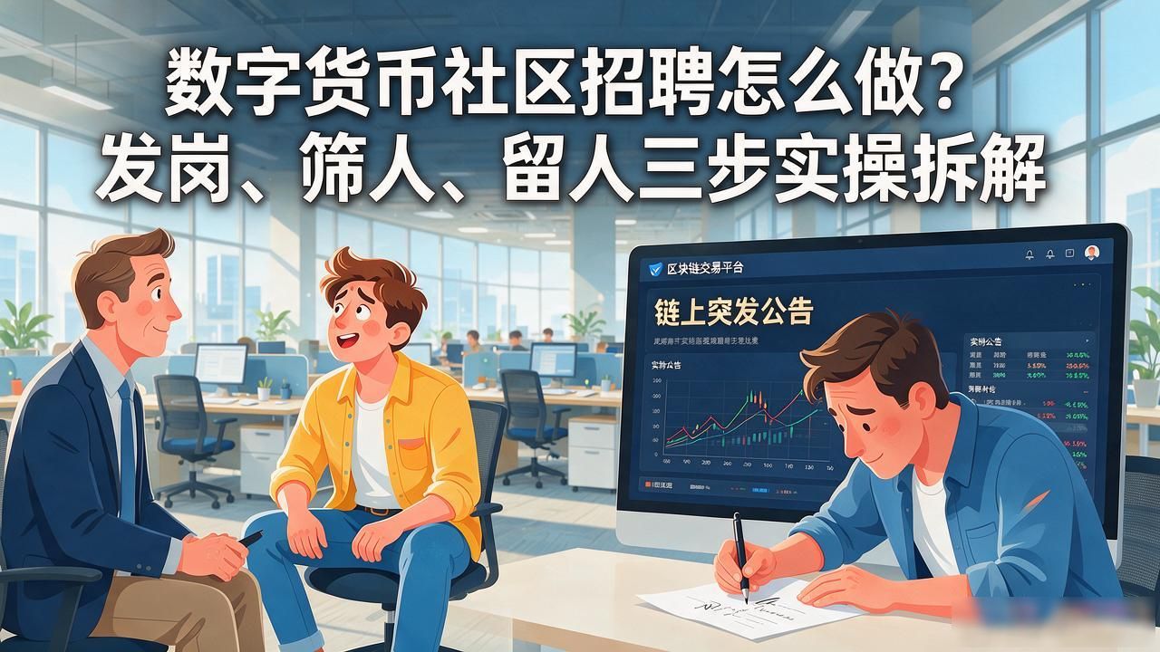 数字货币社区招聘怎么做？发岗、筛人、留人三步实操拆解