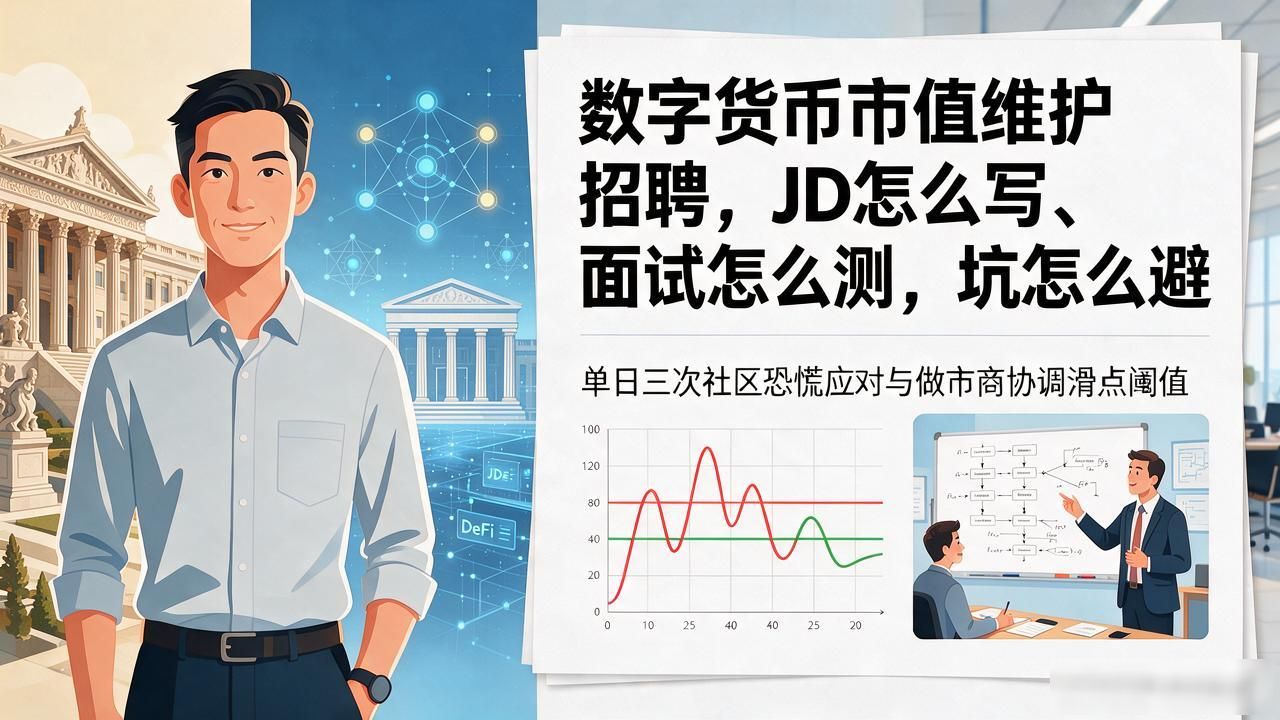 数字货币市值维护招聘,JD怎么写、面试怎么测、坑怎么避