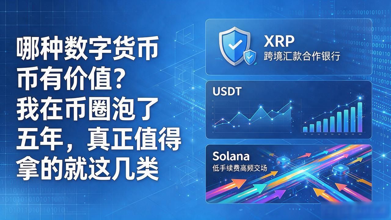 哪种数字货币有价值？我在币圈泡了五年，真正值得拿的就这几类