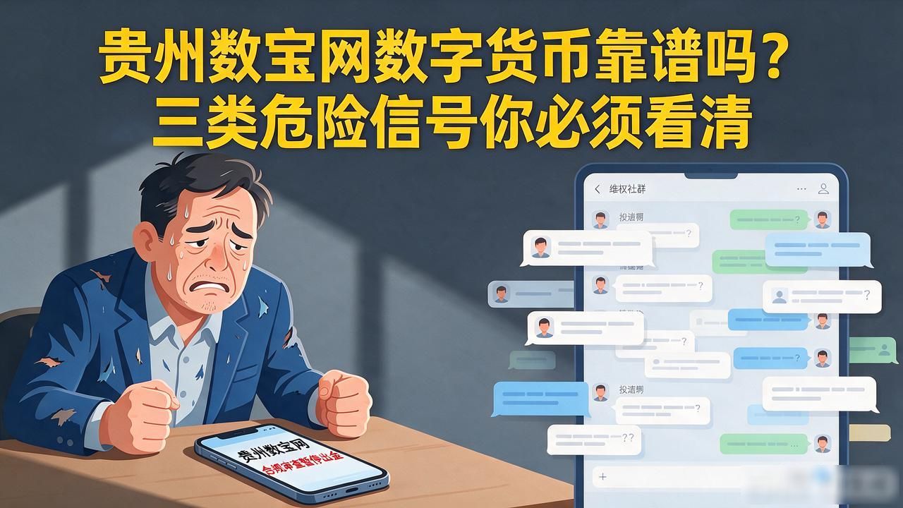 贵州数宝网数字货币靠谱吗?三类危险信号你必须看清