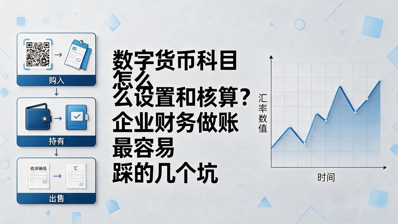 数字货币科目怎么设置和核算？企业财务做账最容易踩的几个坑
