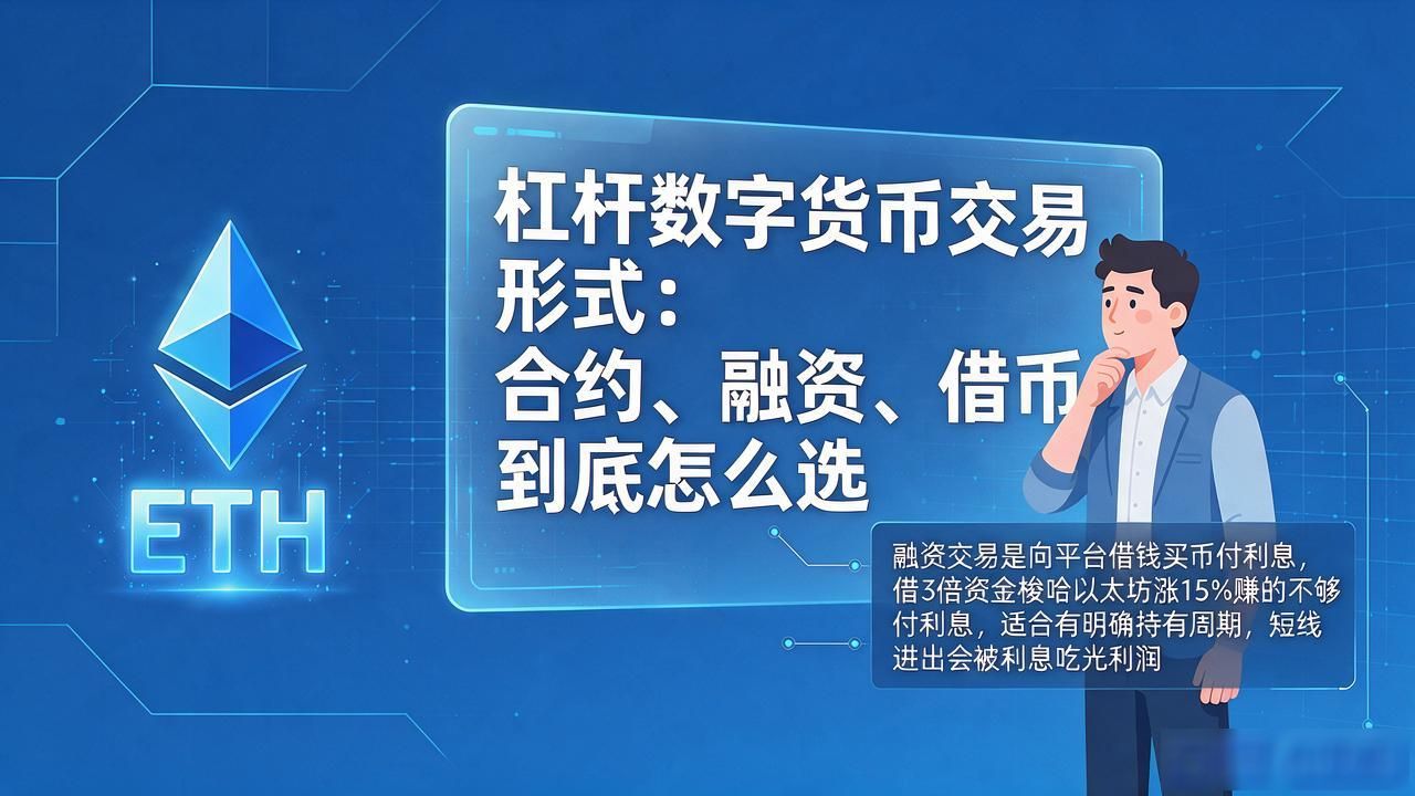 杠杆数字货币交易形式：合约、融资、借币到底怎么选