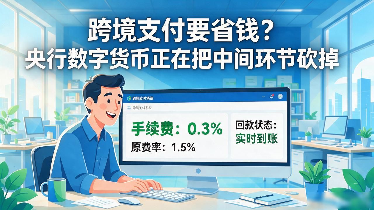 跨境支付要省钱？央行数字货币正在把中间环节砍掉