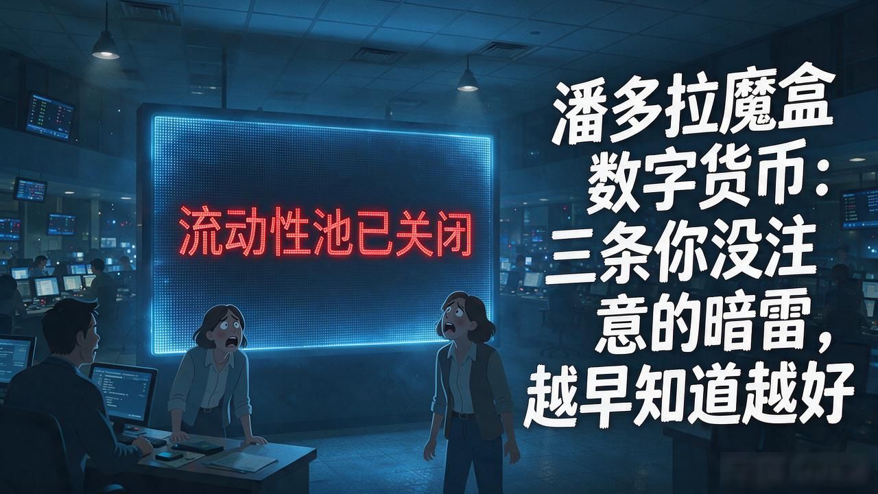 潘多拉魔盒数字货币：三条你没注意的暗雷，越早知道越好