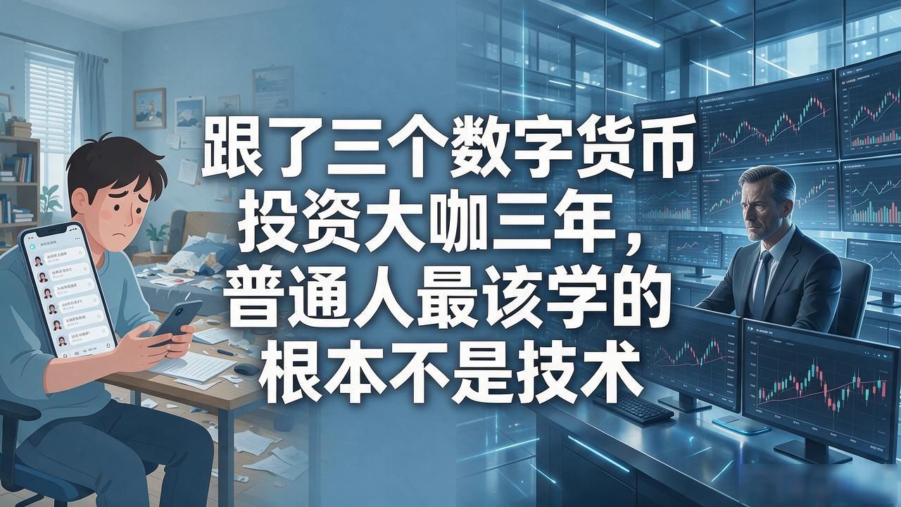 跟了三个数字货币投资大咖三年，普通人最该学的根本不是技术