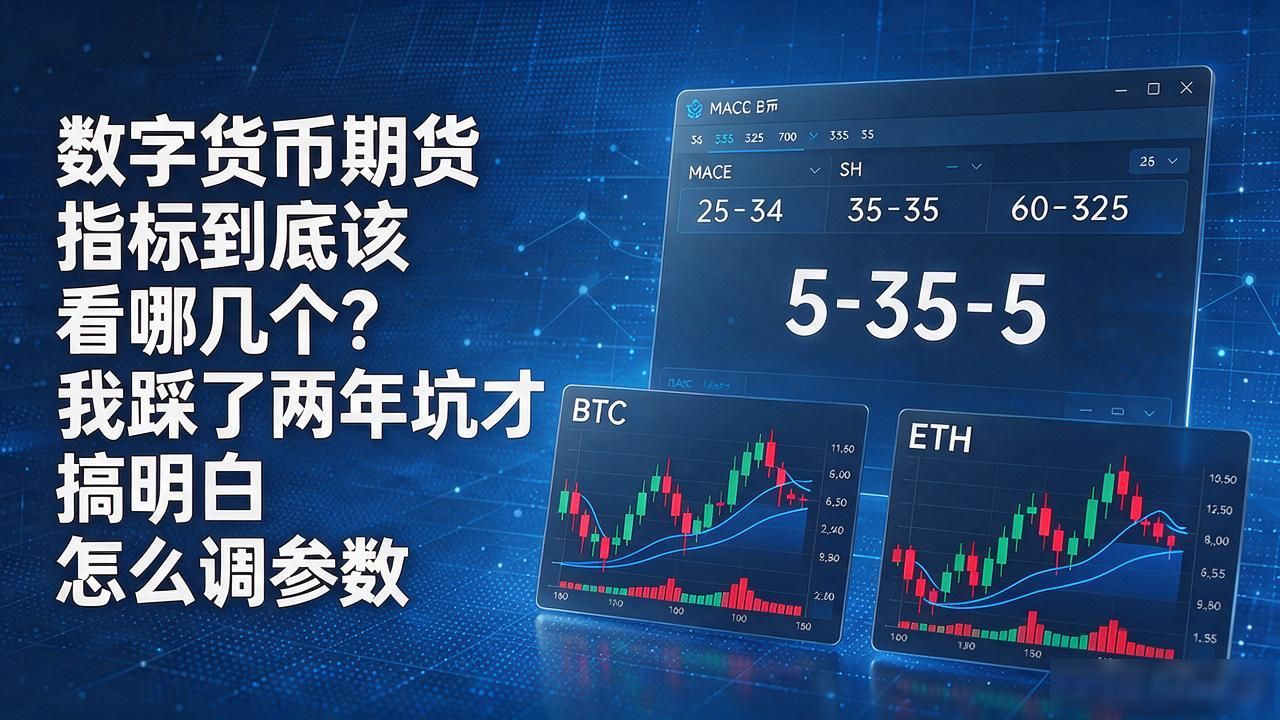 数字货币期货指标到底该看哪几个？我踩了两年坑才搞明白怎么调参数