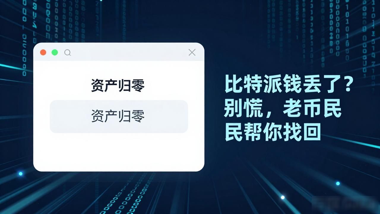 比特派钱丢了?别慌,老币民帮你找回