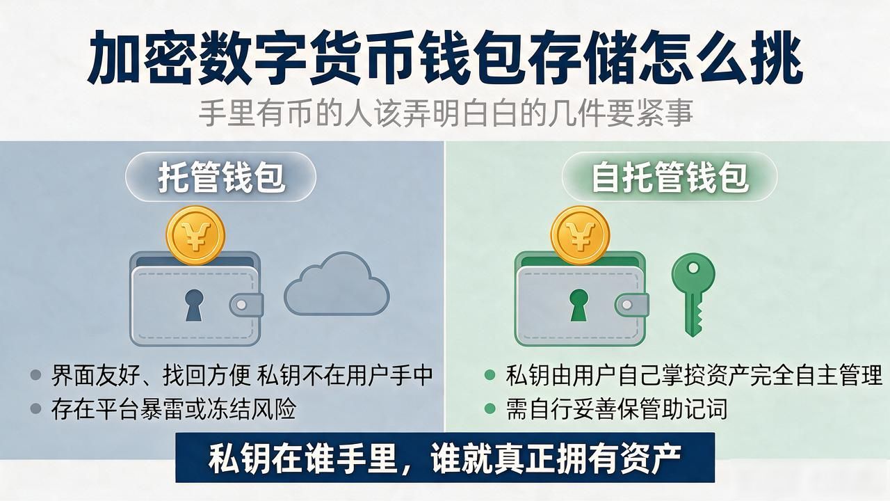加密数字货币钱包存储怎么挑，手里有币的人该弄明白的几件要紧事