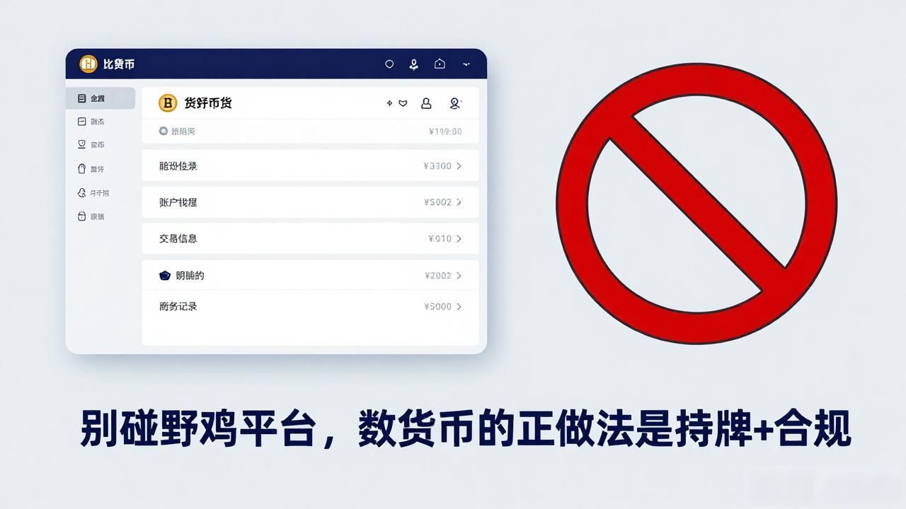 别碰野鸡平台,数字货币的正宗做法是持牌+合规