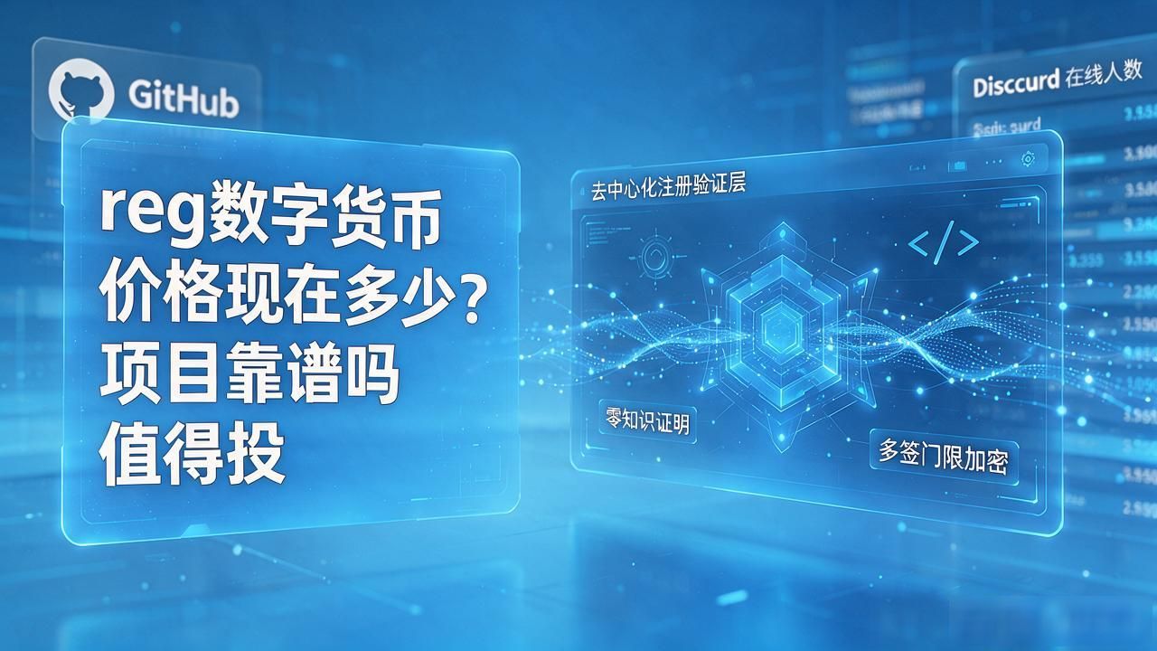 reg数字货币价格现在多少?项目靠谱吗值得投
