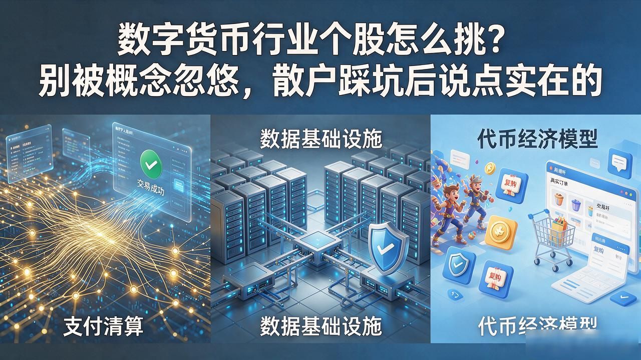 数字货币行业个股怎么挑?别被概念忽悠,散户踩坑后说点实在的