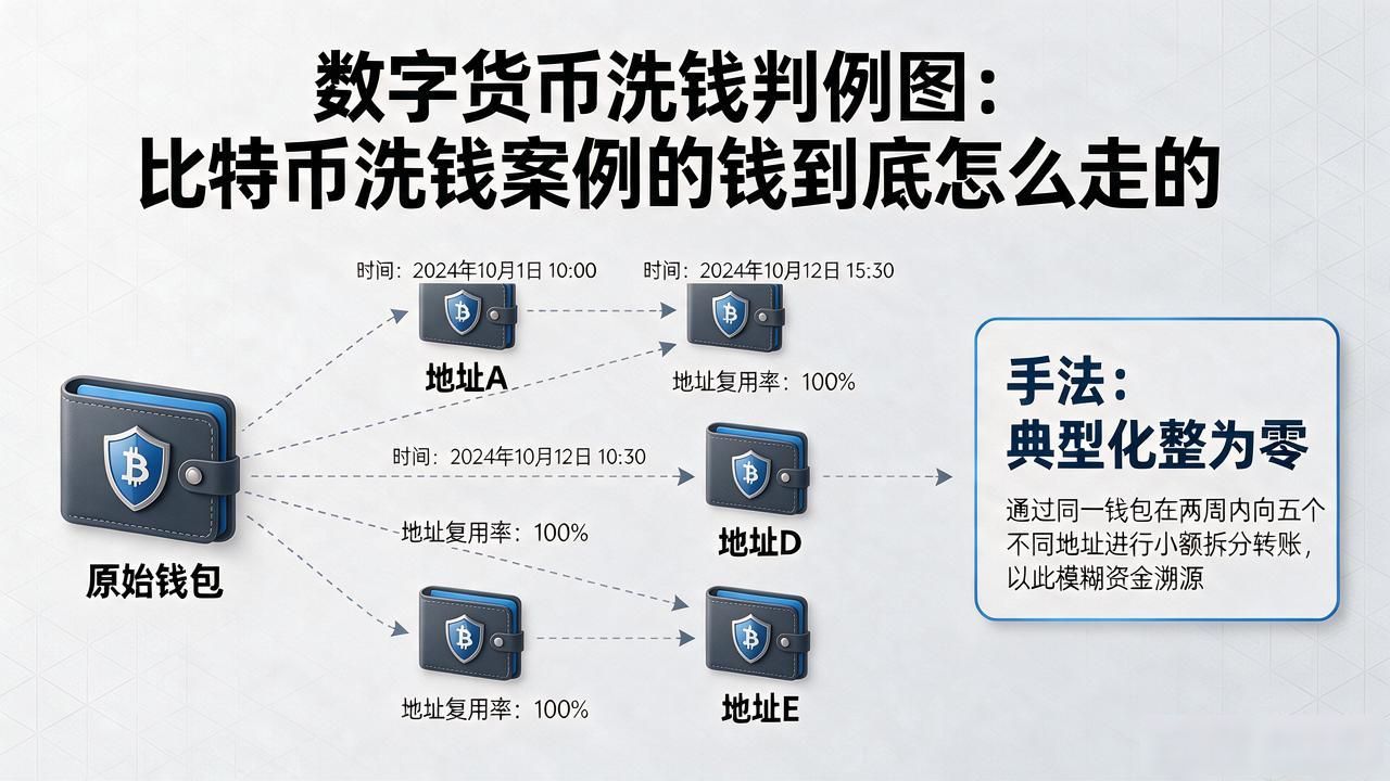 数字货币洗钱判例图：比特币洗钱案例的钱到底怎么走的