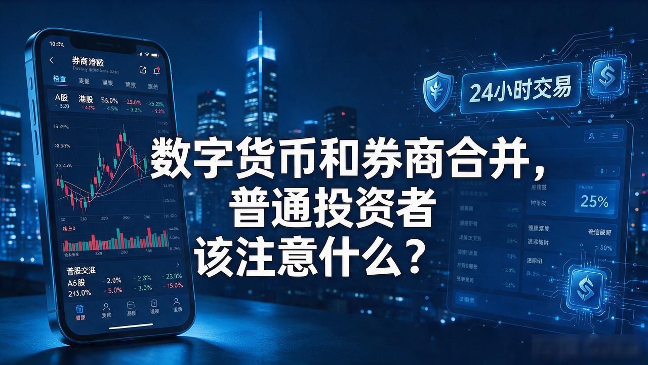 数字货币和券商合并，普通投资者该注意什么