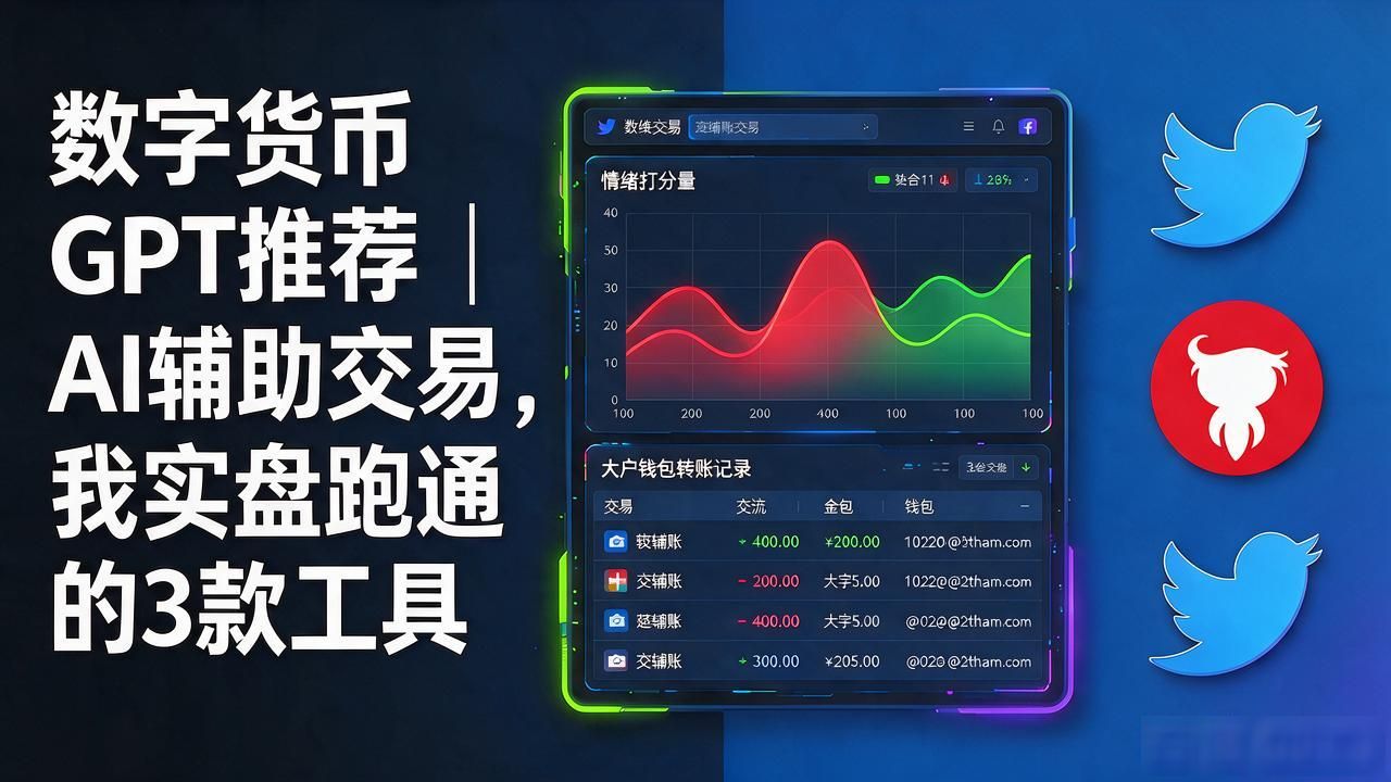 数字货币GPT推荐｜AI辅助交易，我实盘跑通的3款工具