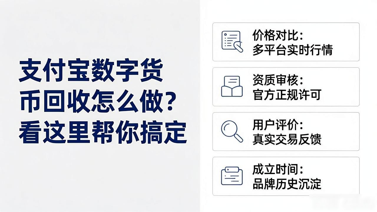 支付宝数字货币回收怎么做？看这里帮你搞定