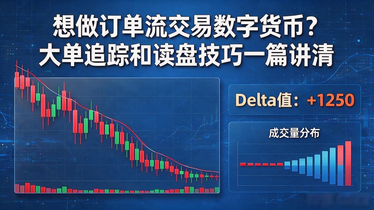 想做订单流交易数字货币？大单追踪和读盘技巧一篇讲清