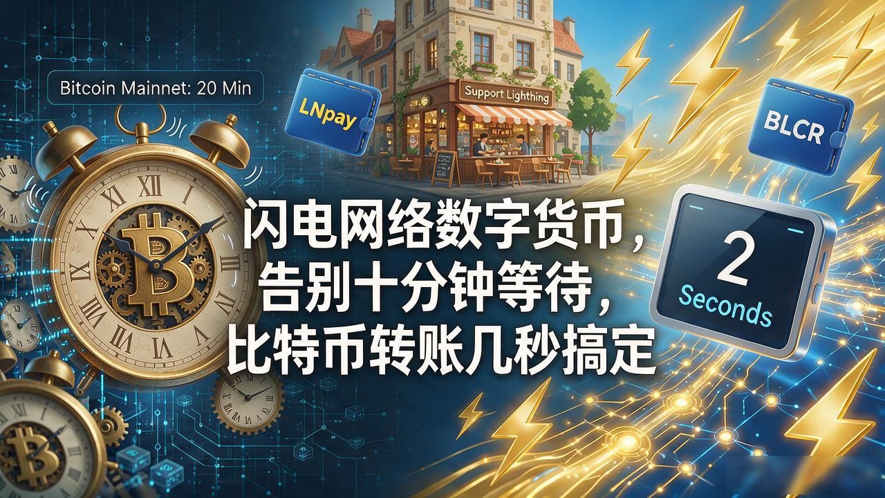 闪电网络数字货币，告别十分钟等待，比特币转账几秒搞定
