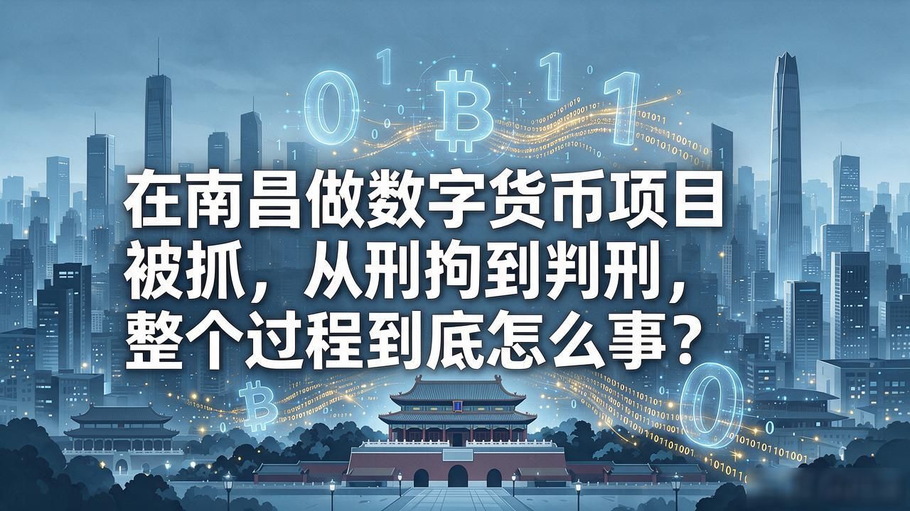 在南昌做数字货币项目被抓,从刑拘到判刑,整个过程到底怎么回事