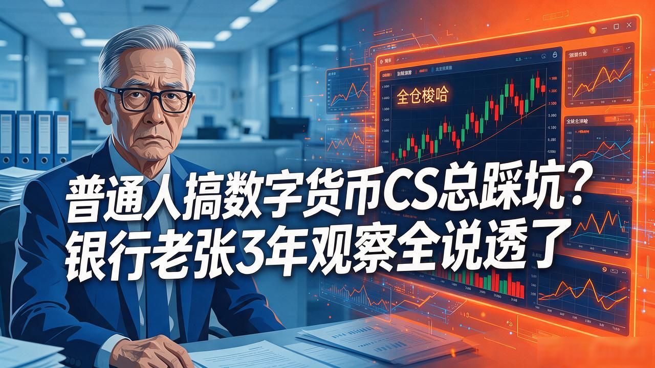 普通人搞数字货币cs总踩坑？银行老张3年观察全说透了
