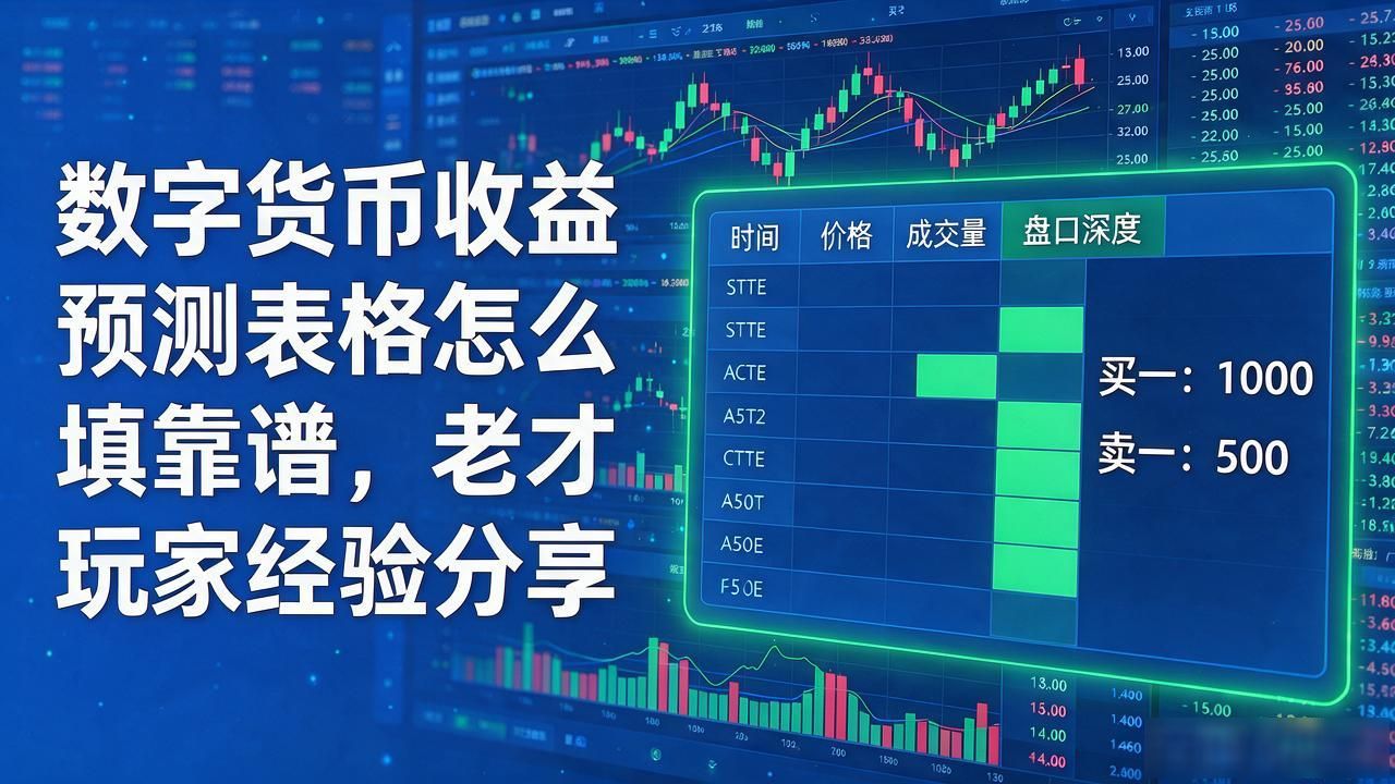 数字货币收益预测表格怎么填才靠谱，老玩家经验分享