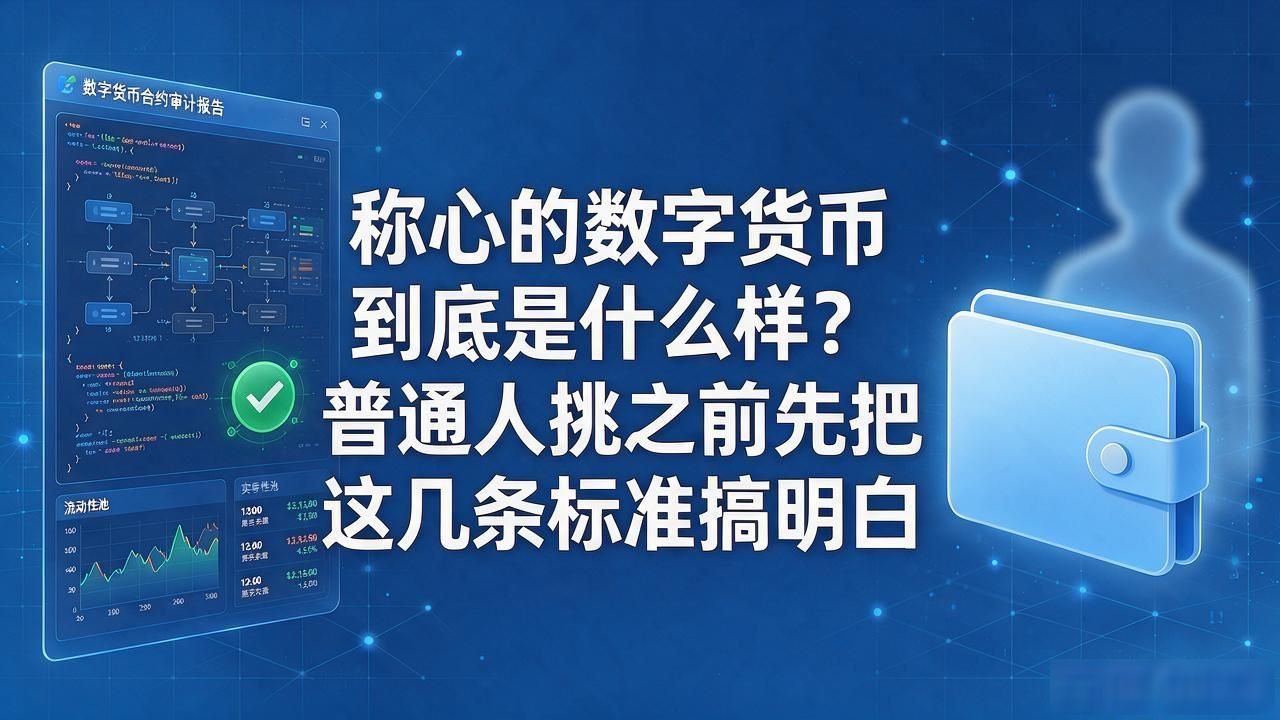 称心的数字货币到底是什么样？普通人挑之前先把这几条标准搞明白