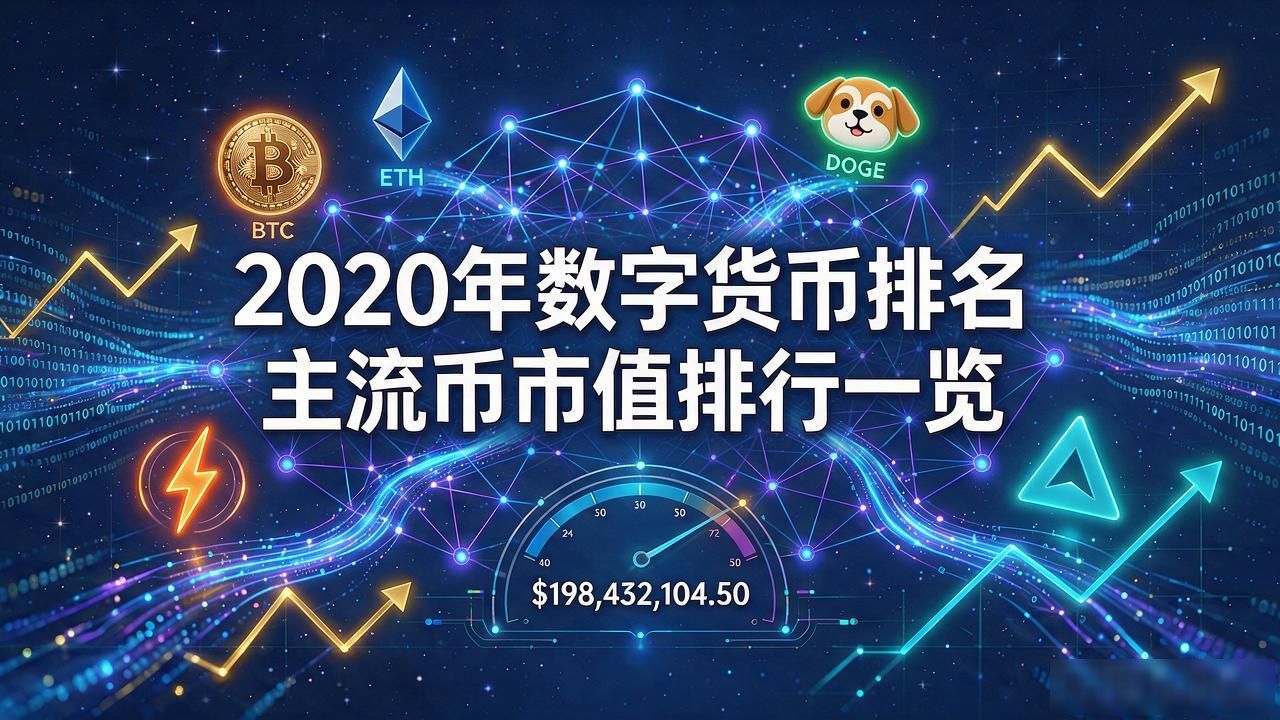 2020年数字货币排名 主流币市值排行一览
