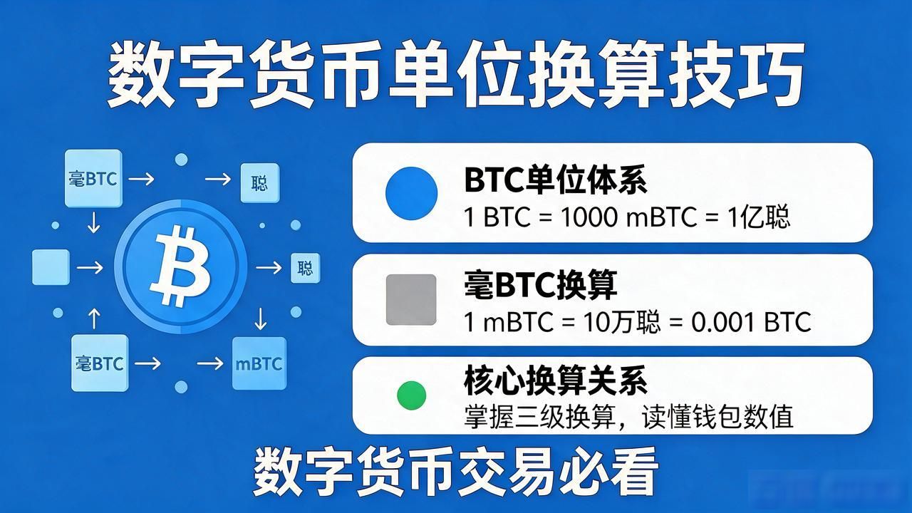 数字货币交易必看：主流币种计数单位大全及换算技巧