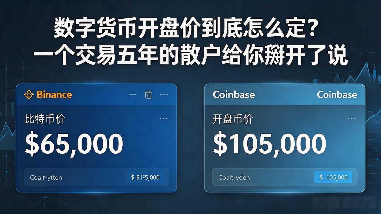 数字货币开盘价到底怎么定?一个交易五年的散户给你掰开了说
