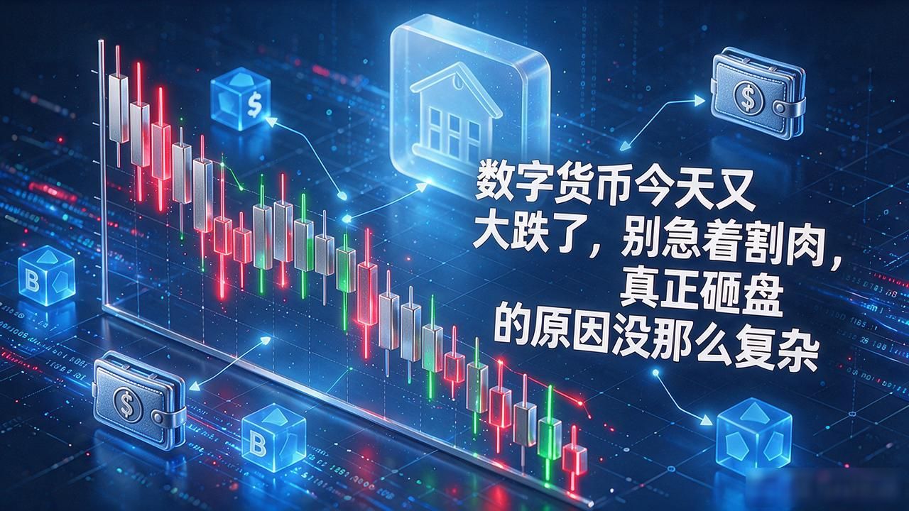 数字货币今天又大跌了,别急着割肉,真正砸盘的原因没那么复杂