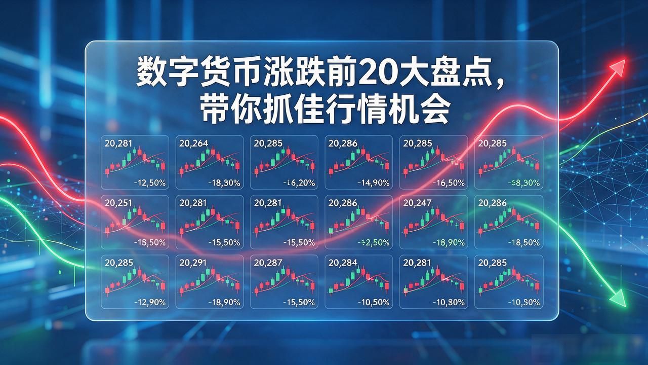 数字货币涨跌前20大盘点，带你抓住行情机会