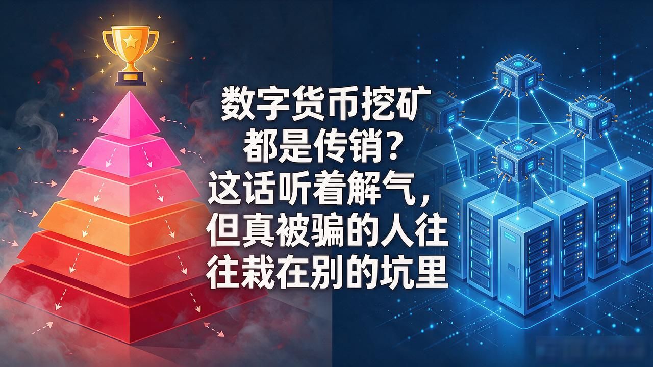 数字货币挖矿都是传销？这话听着解气，但真被骗的人往往栽在别的坑里