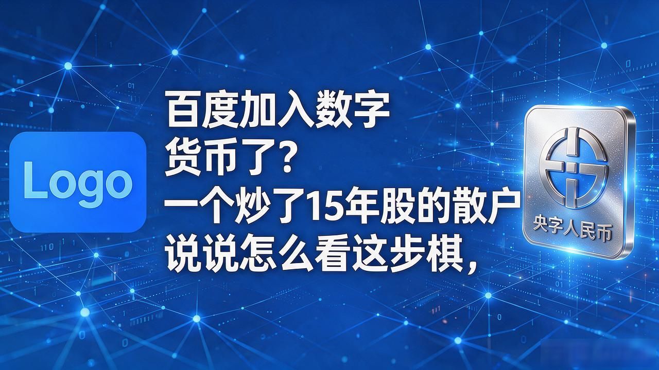 百度加入数字货币了？一个炒了15年股的散户，说说怎么看这步棋
