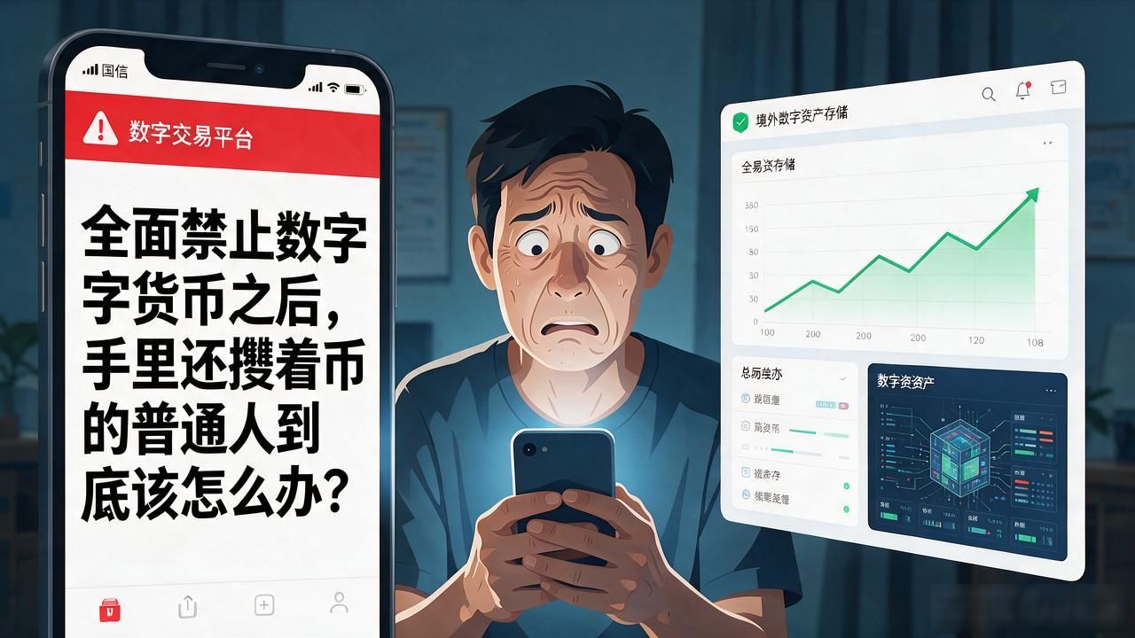 全面禁止数字货币之后，手里还攥着币的普通人到底该怎么办