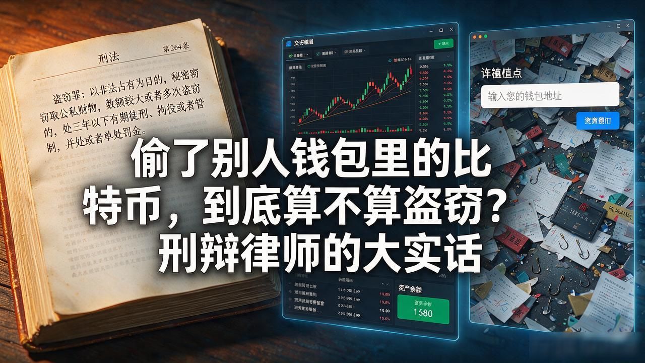 偷了别人钱包里的比特币，到底算不算盗窃？刑辩律师的大实话