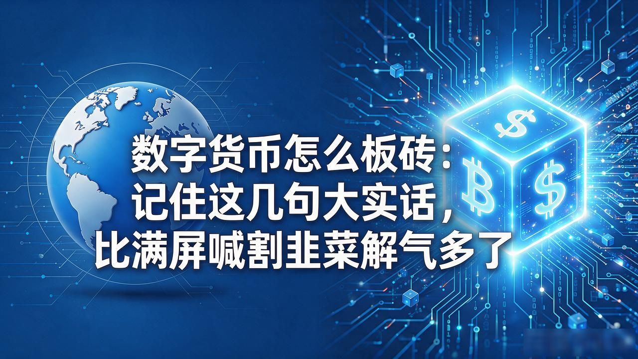 数字货币怎么板砖：记住这几句大实话，比满屏喊割韭菜解气多了