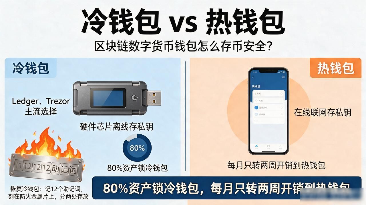 区块链数字货币钱包怎么存币安全?冷钱包热钱包区别讲明白