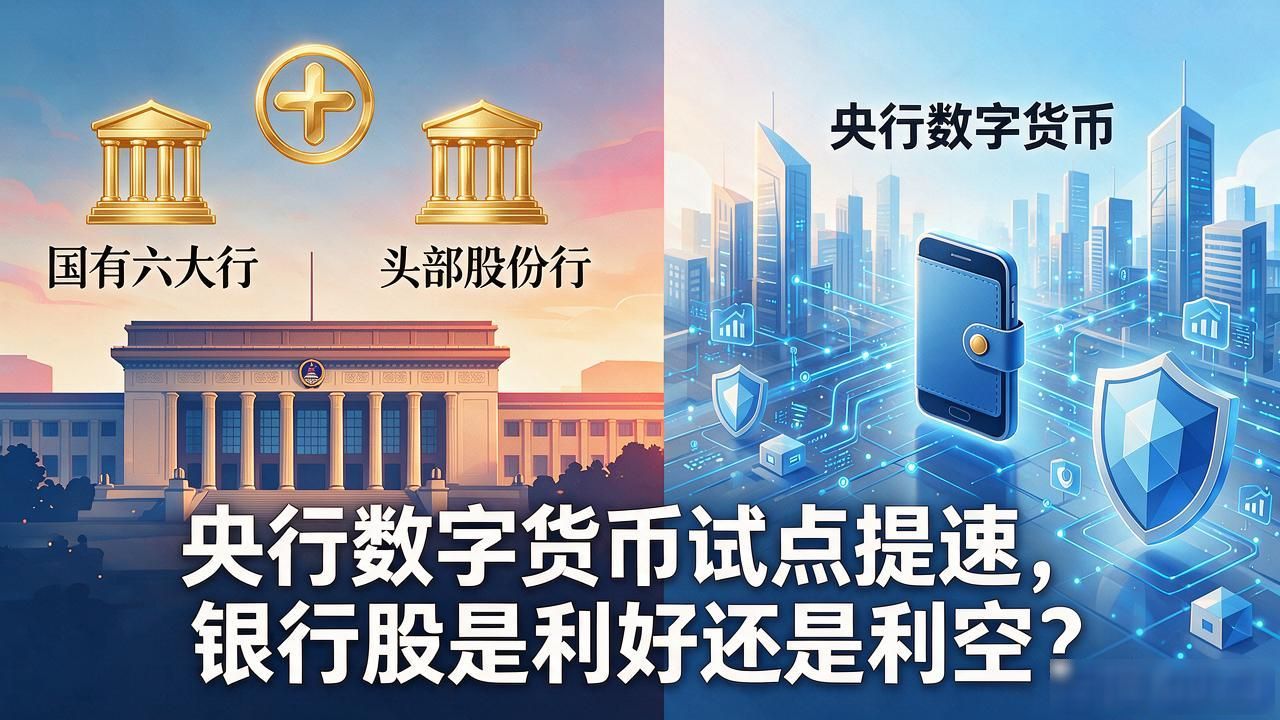 央行数字货币试点提速，银行股是利好还是利空，该不该加仓
