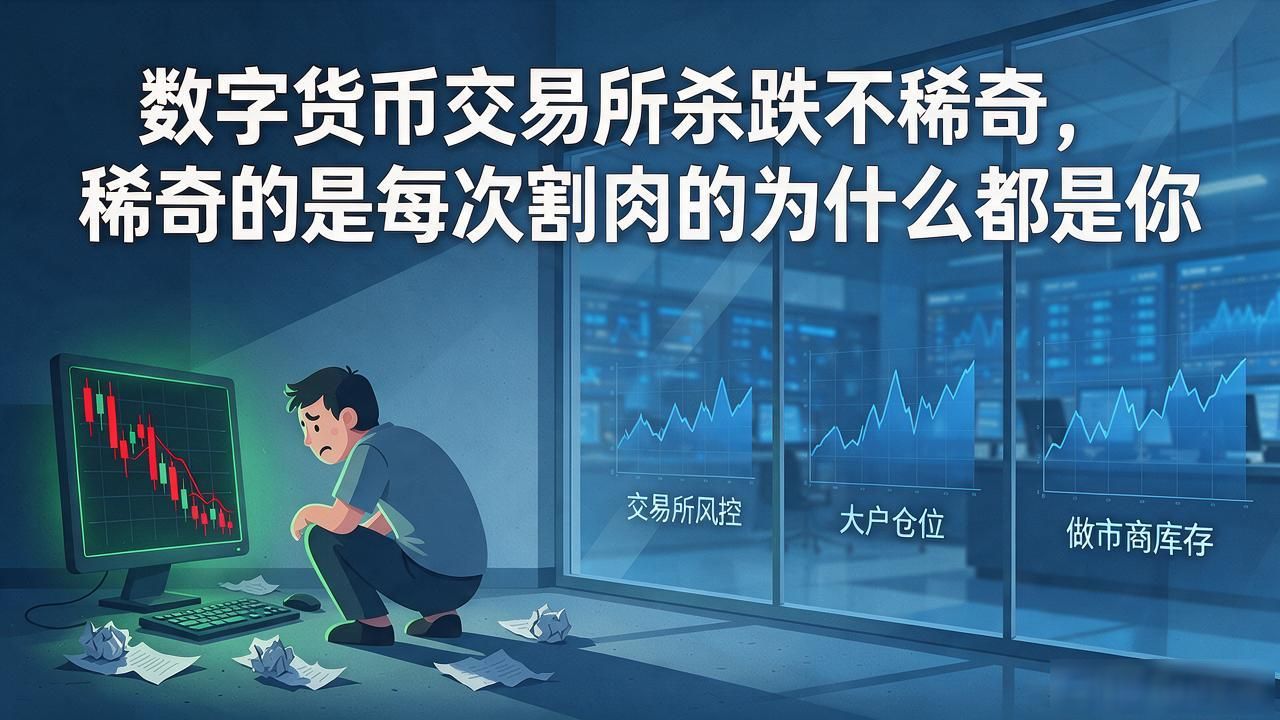 数字货币交易所杀跌不稀奇，稀奇的是每次割肉的为什么都是你