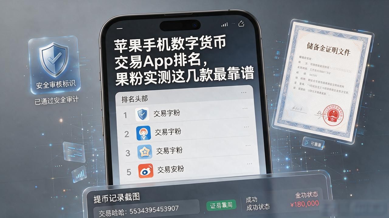 苹果手机数字货币交易App排名，果粉实测这几款最靠谱