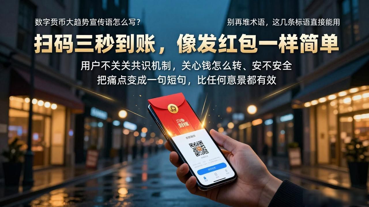 数字货币大趋势宣传语怎么写？别再堆术语，这几条标语直接能用