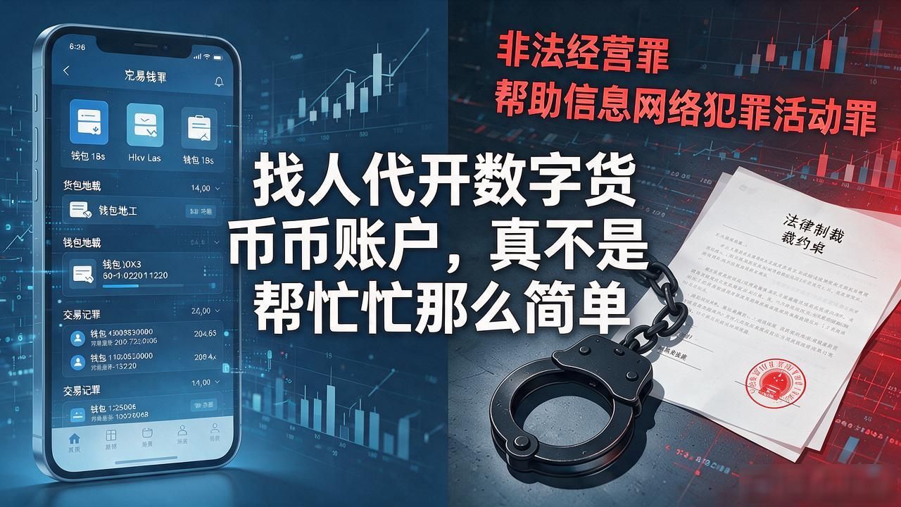 找人代开数字货币账户,真不是帮忙那么简单