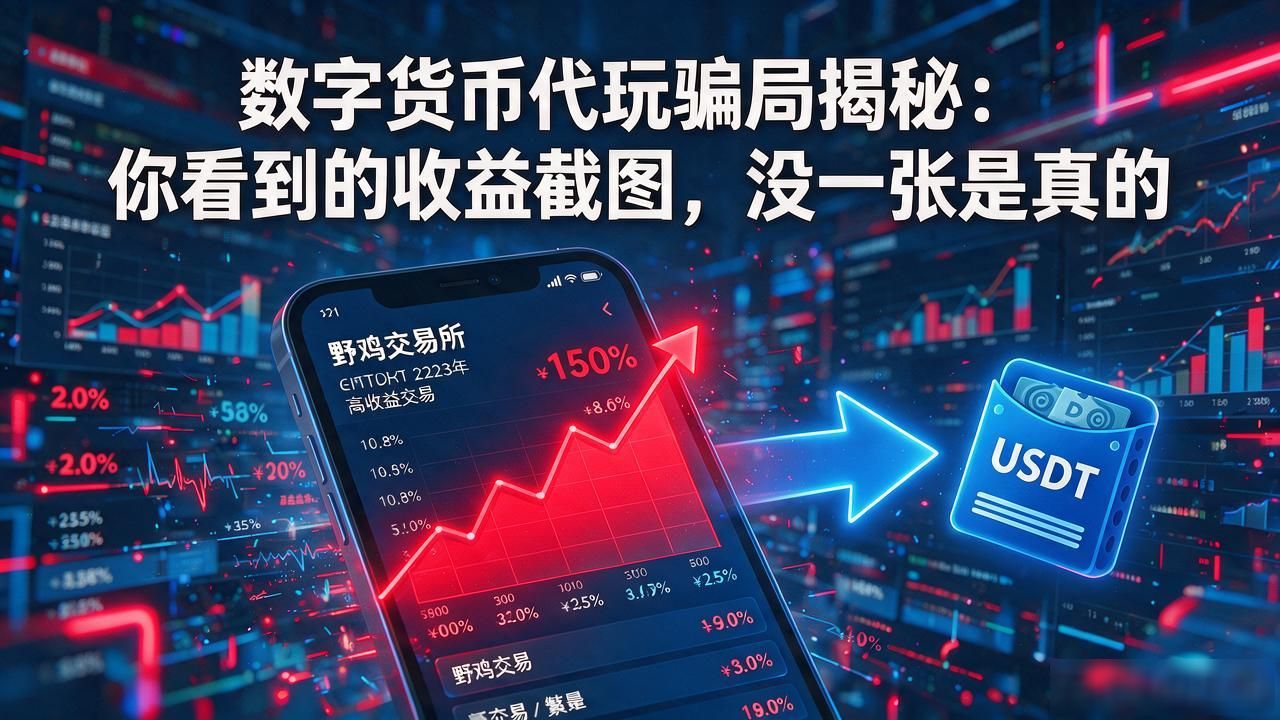 数字货币代玩骗局揭秘：你看到的收益截图，没一张是真的