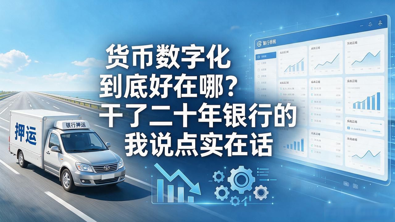 货币数字化到底好在哪?干了二十年银行的我说点实在话